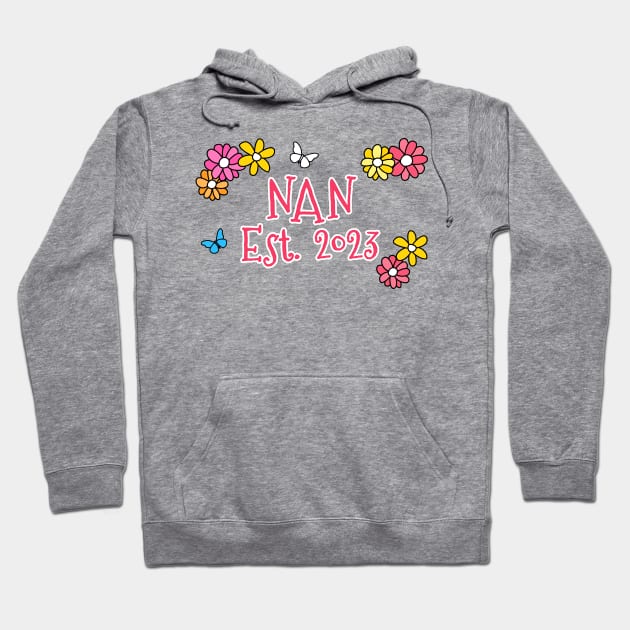 Nan Est 2023 Mother's Day Mothering Sunday Hoodie by doodlerob